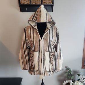 BOHO Chic Western Style Zip Jacket sz Large
